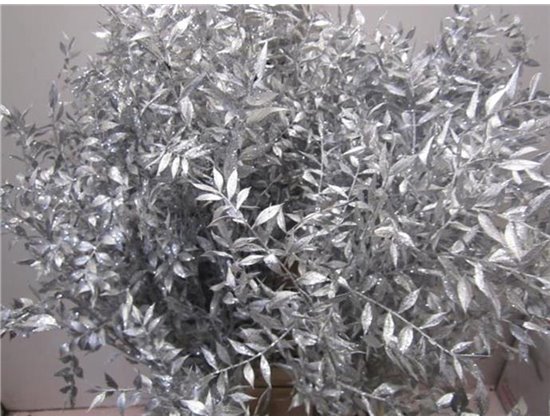 Ruskus Prik Silver Glitter c3792