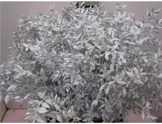 Ruskus Prik White Glitter c3794